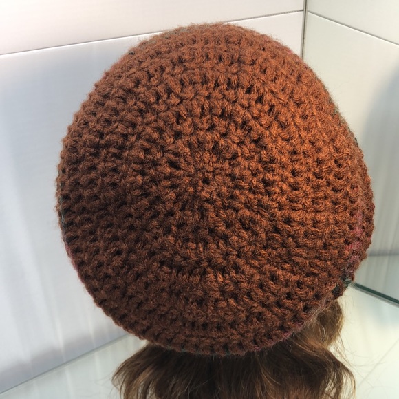 Slouchy hat winter hat boho handmade crochet #305 - Picture 4 of 4